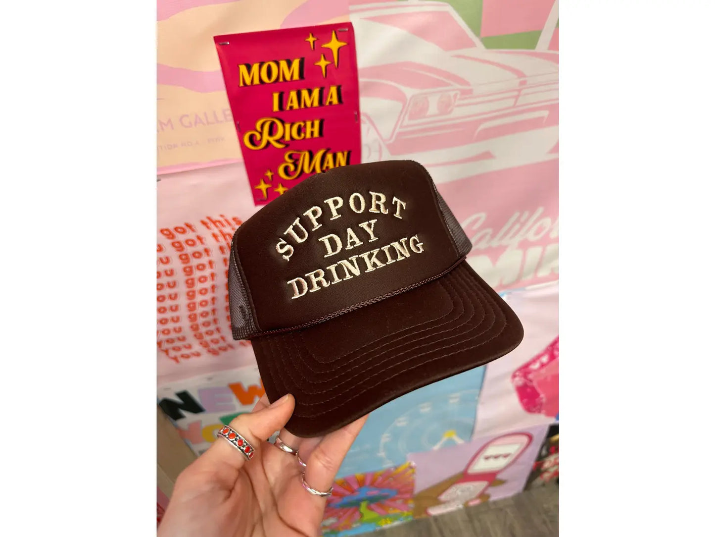 Support Day Drinking Trucker Hat
