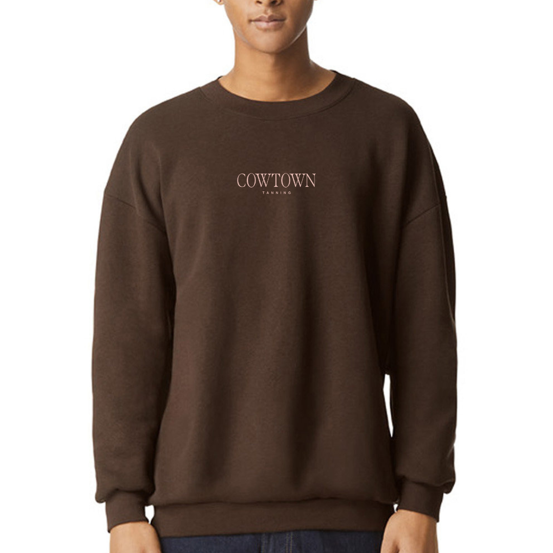 Embroidered Cowtown Crewneck