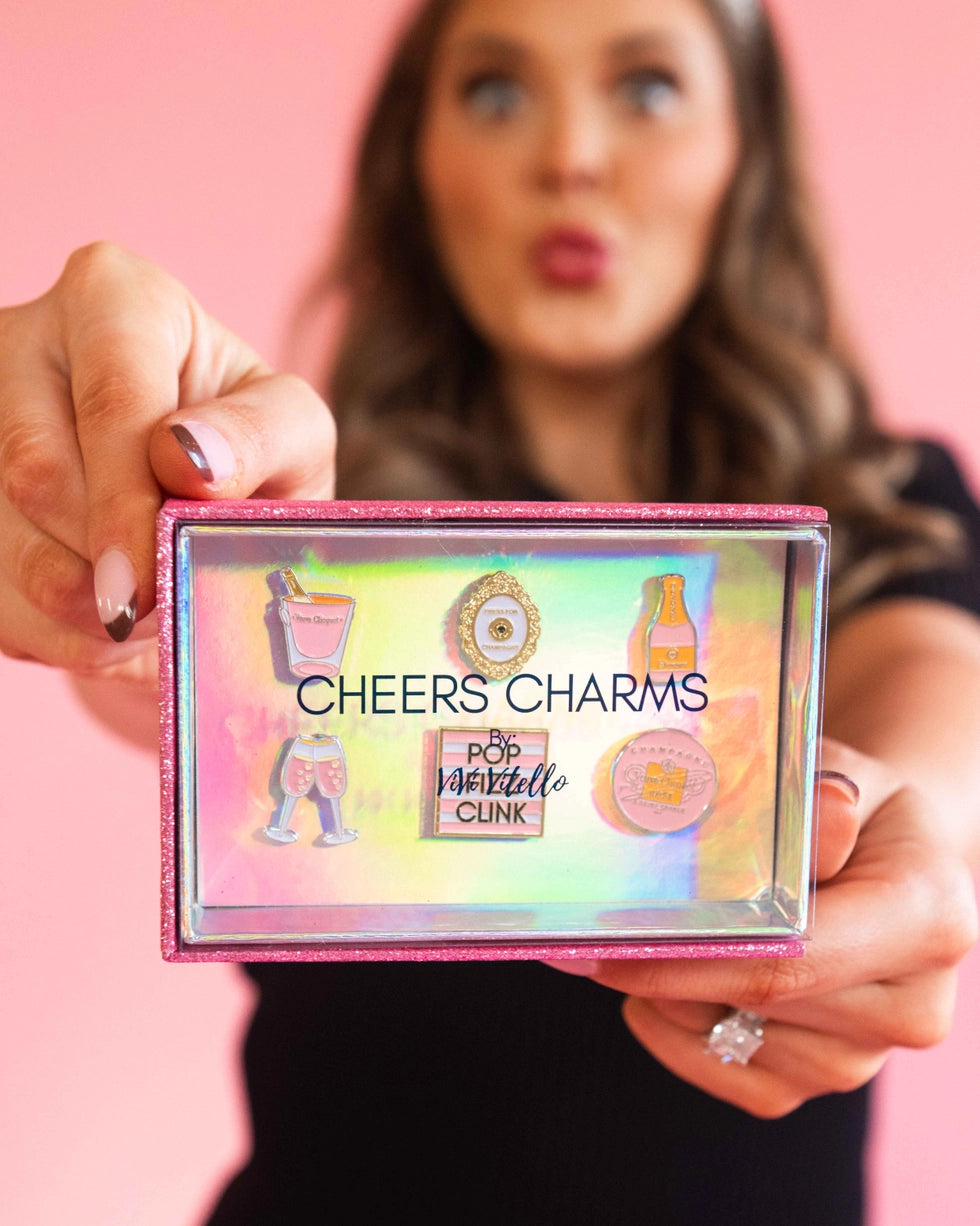 Rendez Veuve Cheers Charms, Set of 6
