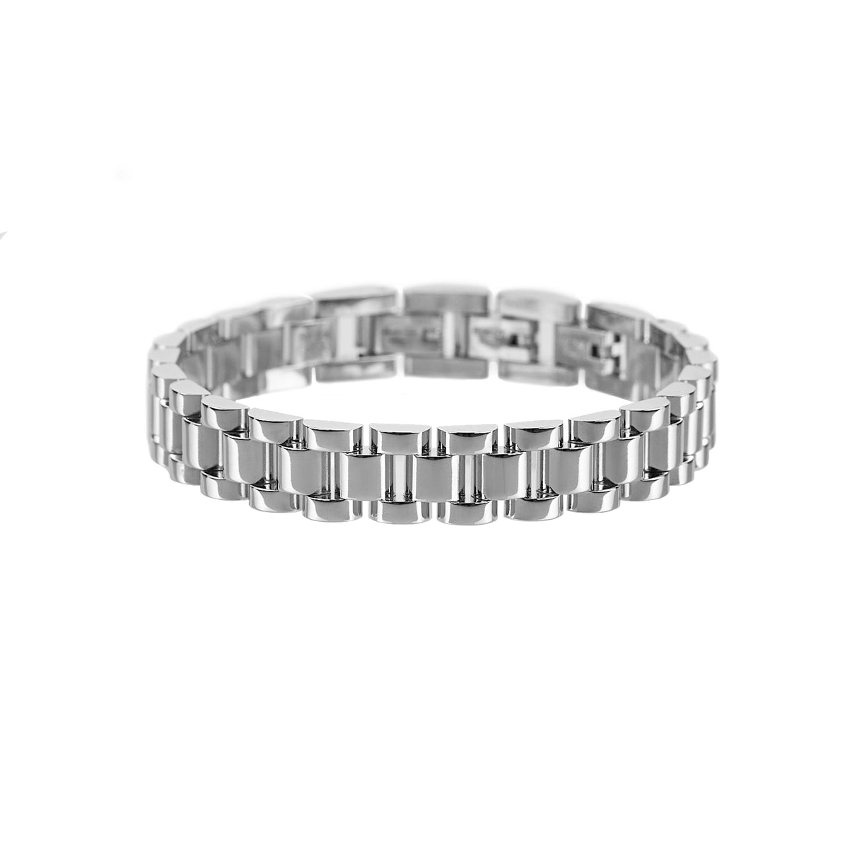 Silver Watch Band Bracelet
