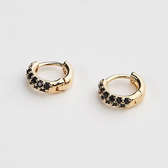 Crystal Huggies - Black