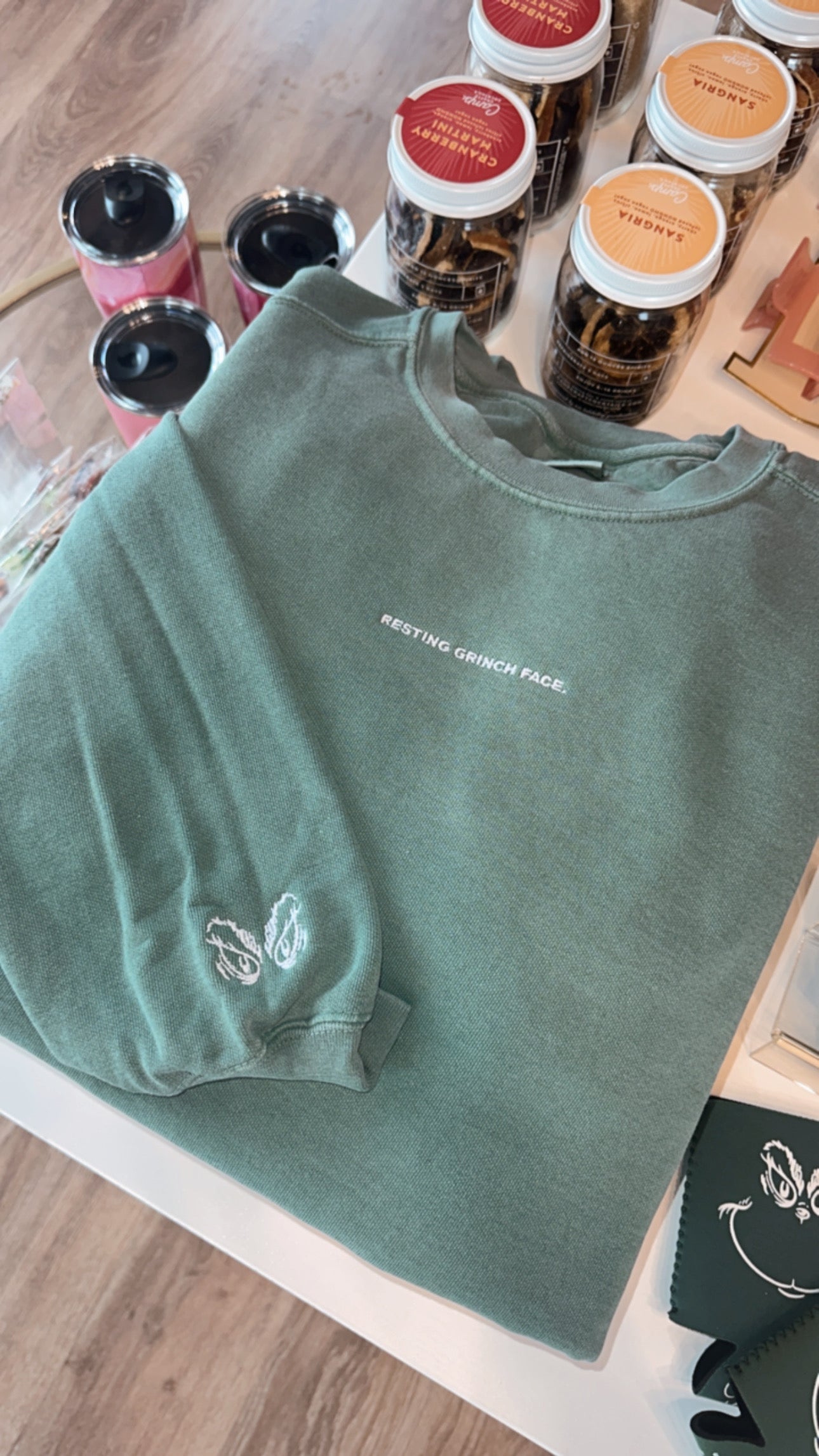 Resting Grinch Face Sweatshirt