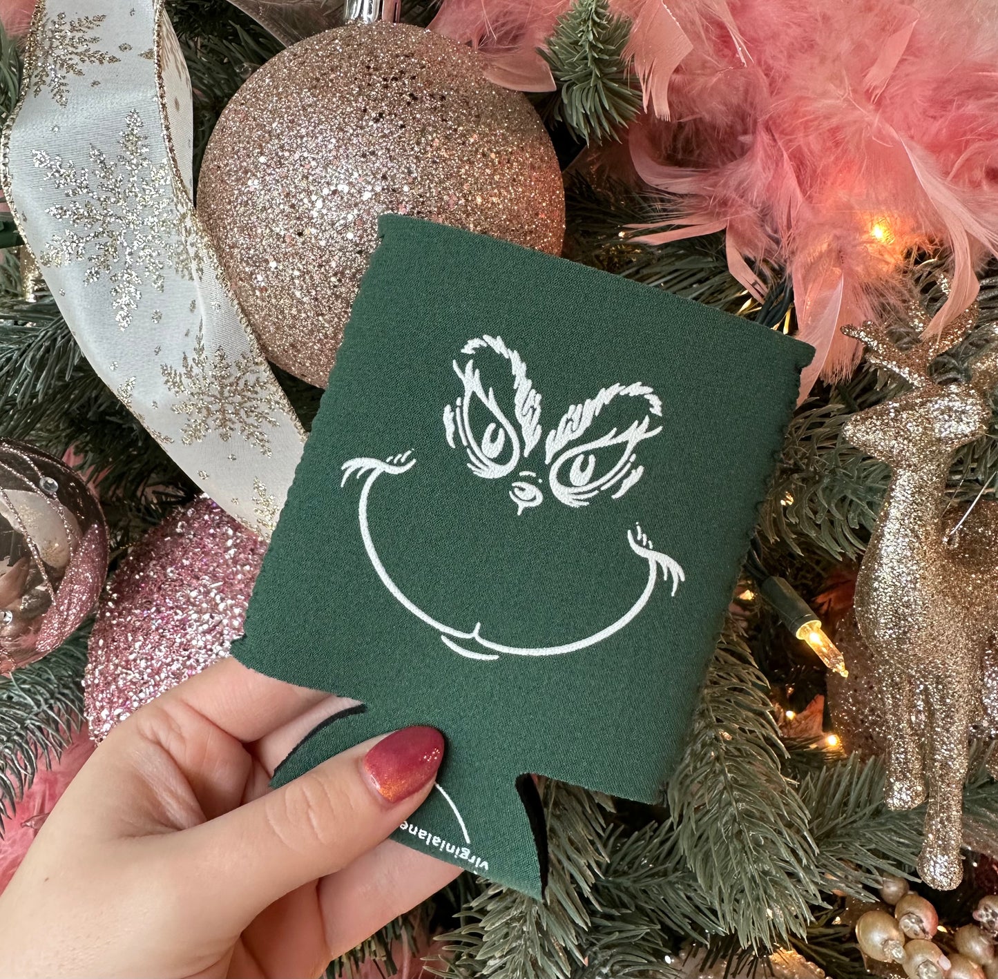 Grinch Koozie