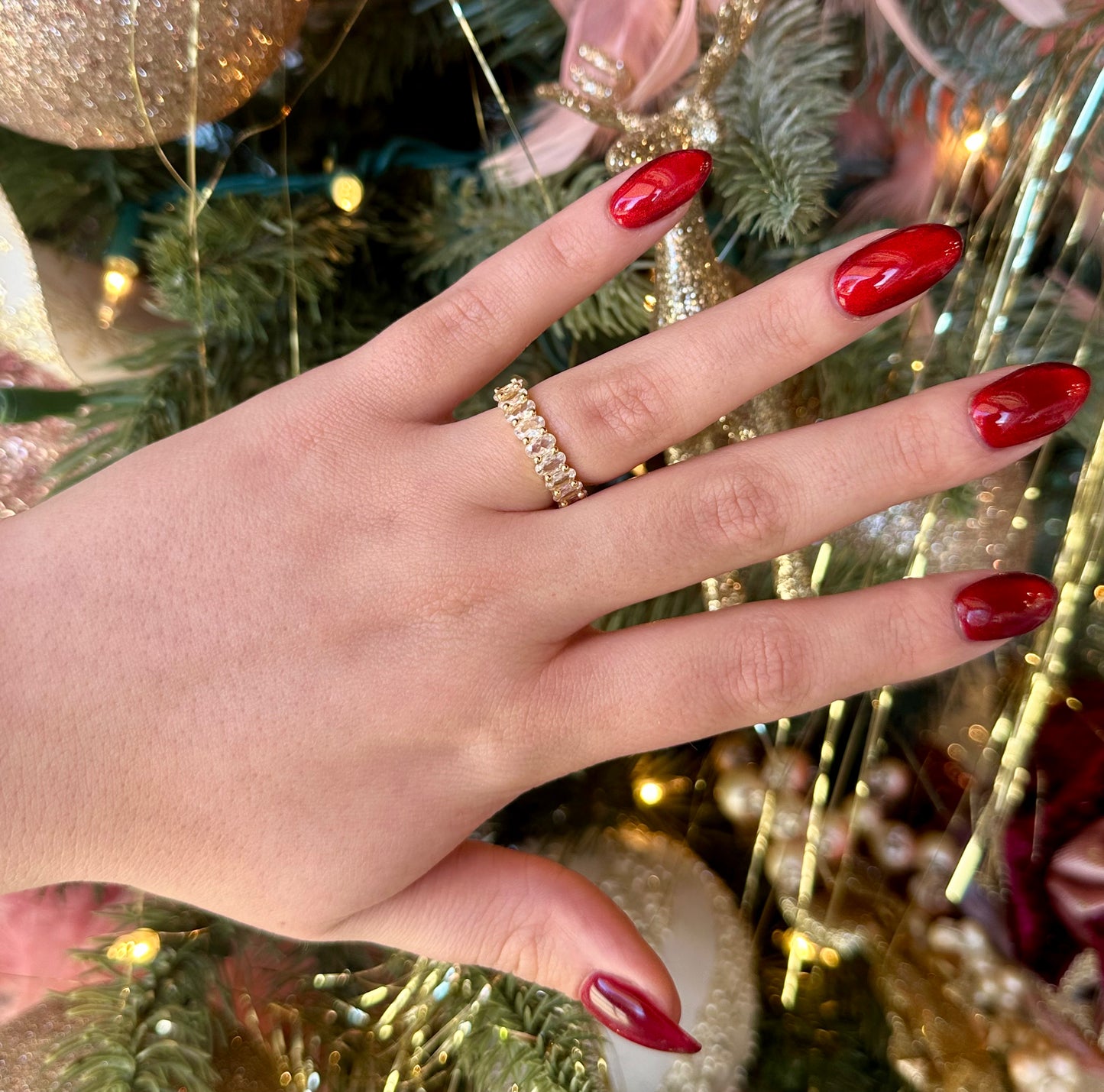 Crystal Goddess Adjustable ring
