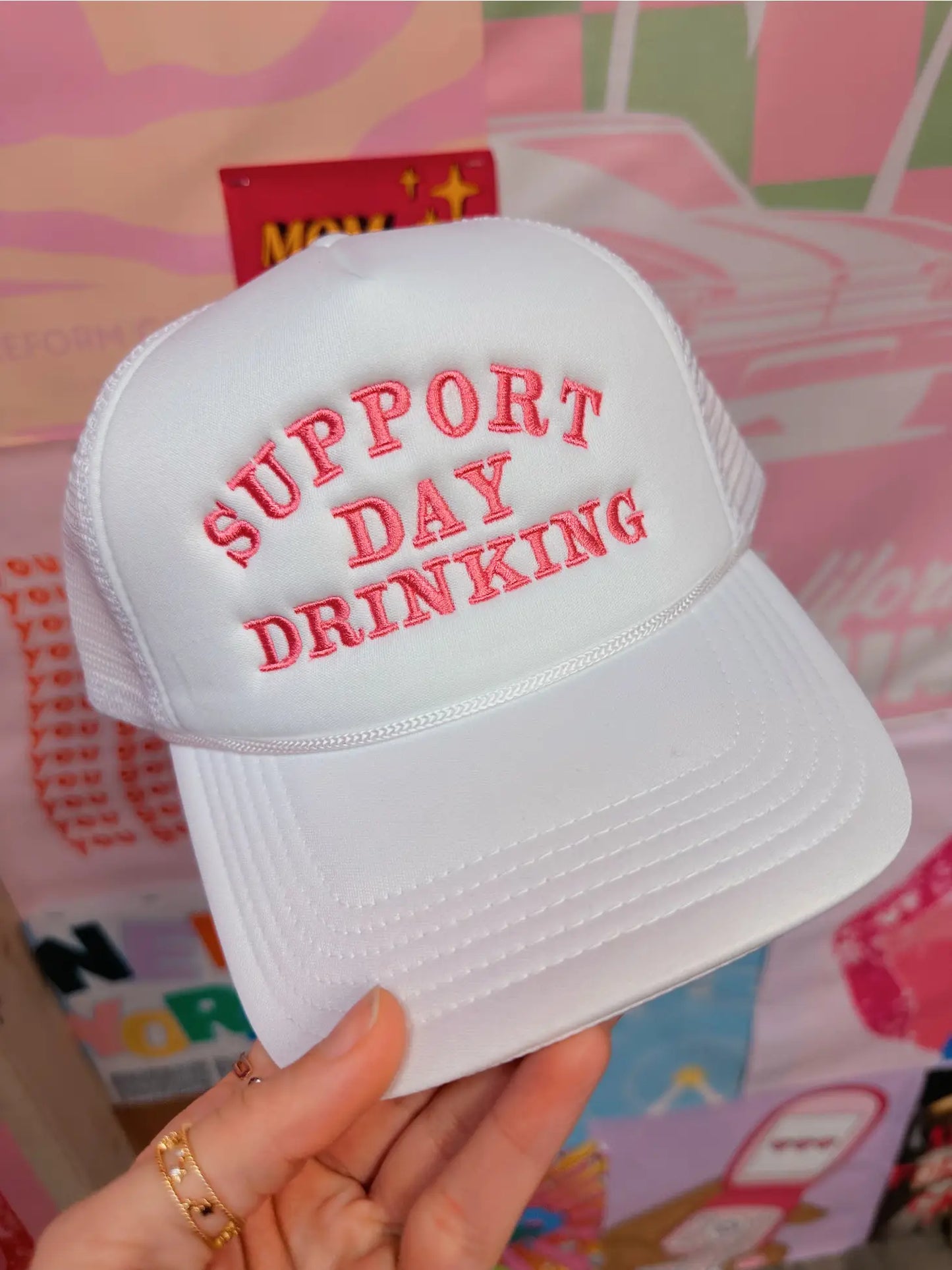 Support Day Drinking Trucker Hat