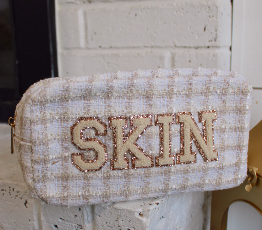 Skin Large Bag - Beige Plaid