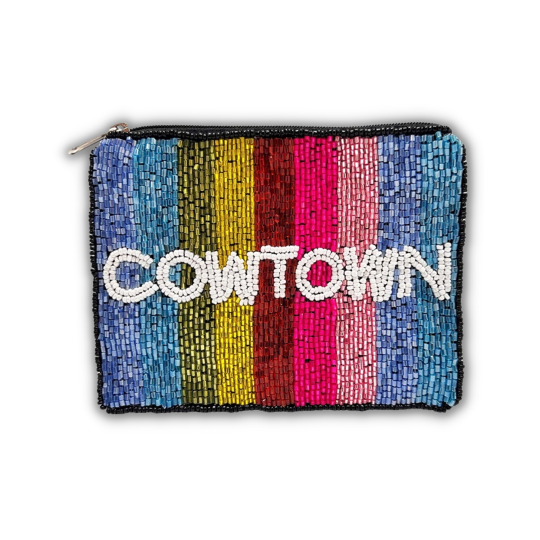 Cowtown Beaded Coin Purse