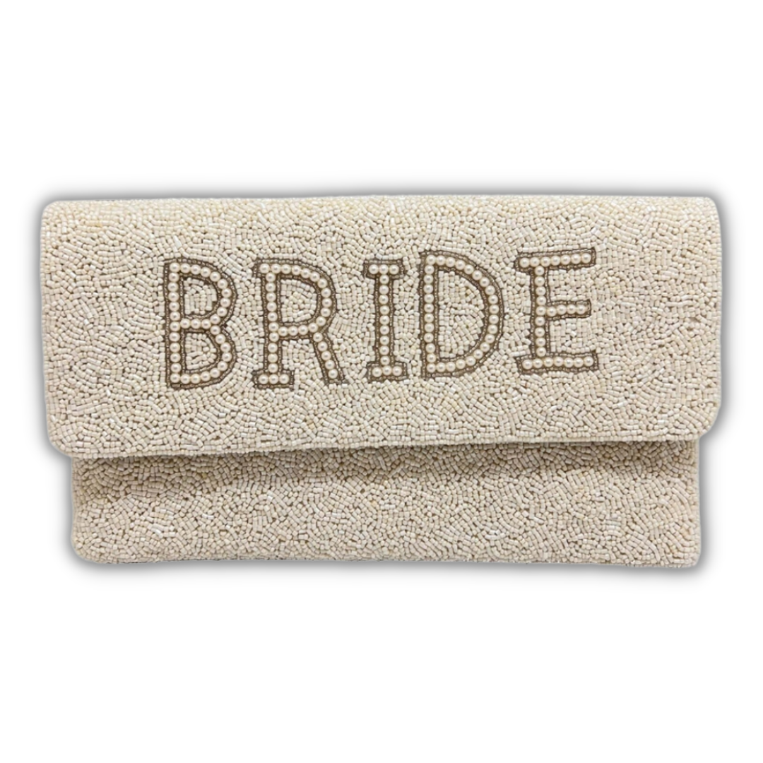 Bride In Pearls Beaded Crossbody