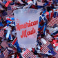 American Made Frosted Cups - Patriotic Pack of 6