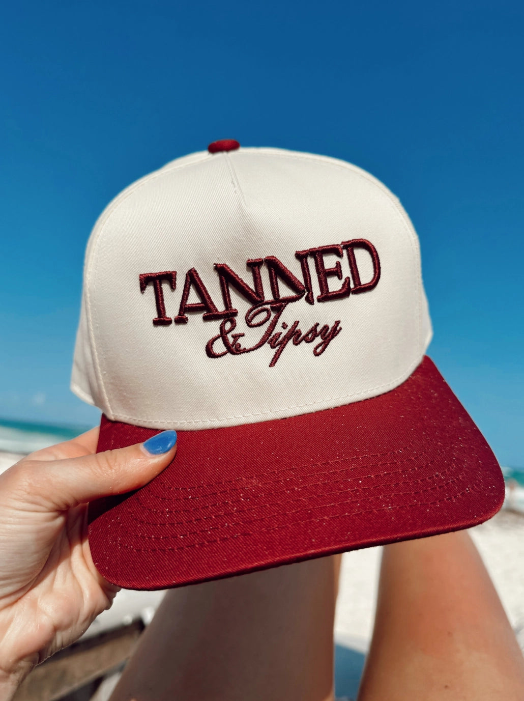 Tanned & Tipsy - Wine Vintage Trucker Hat