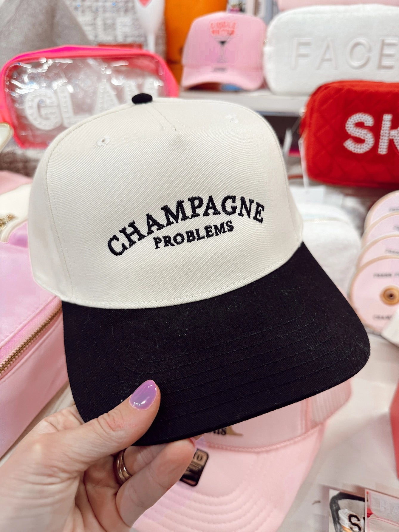 Champagne Problems Vintage Hat