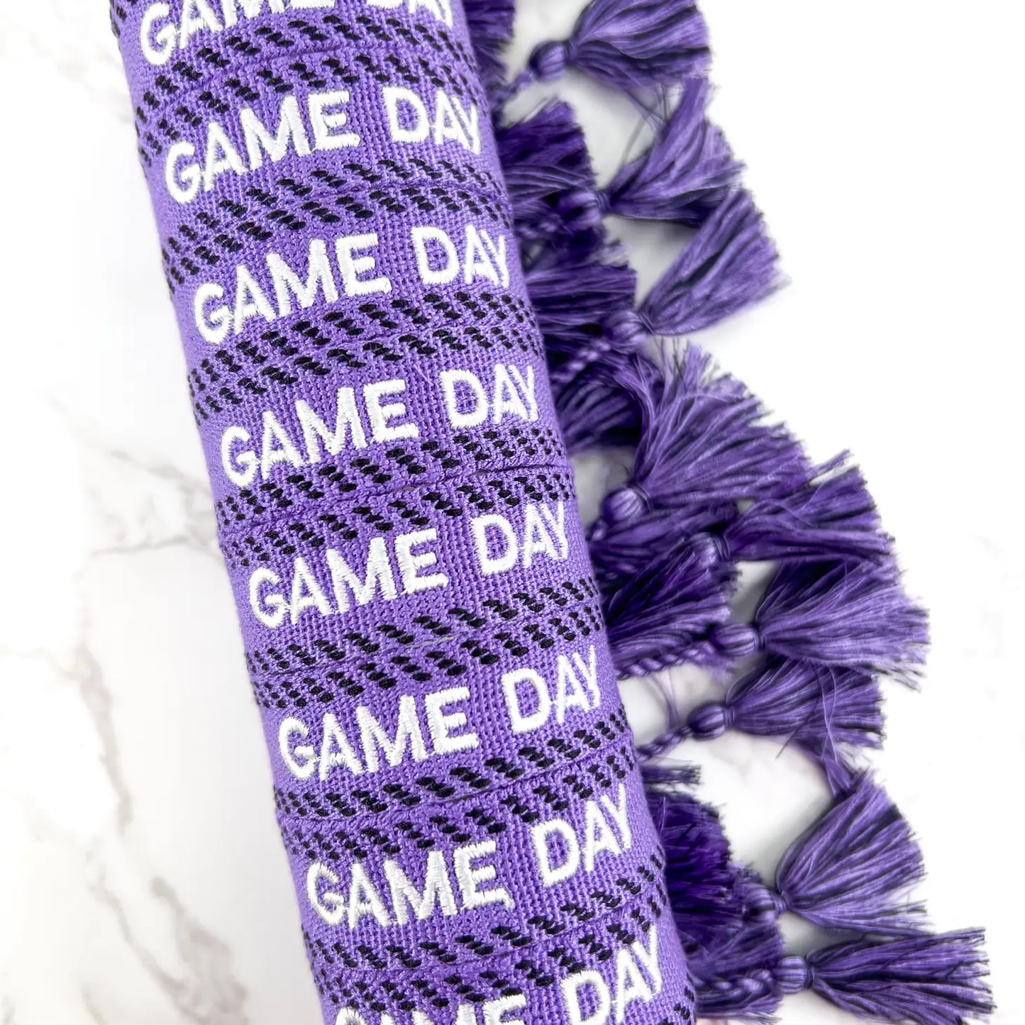 Purple TCU Game Day Embroidered Bracelet