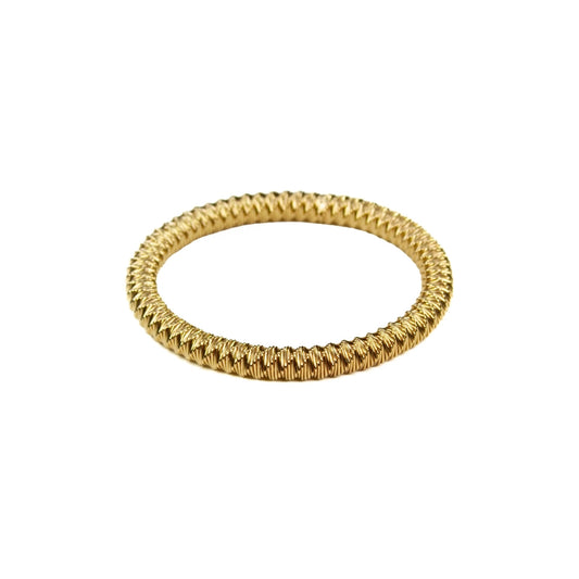 Gold Tight Twist Slinky Bracelet