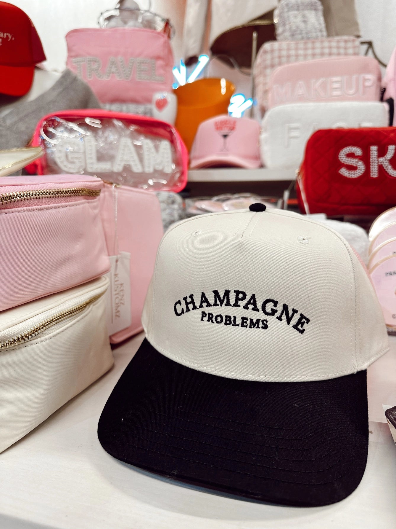 Champagne Problems Vintage Hat