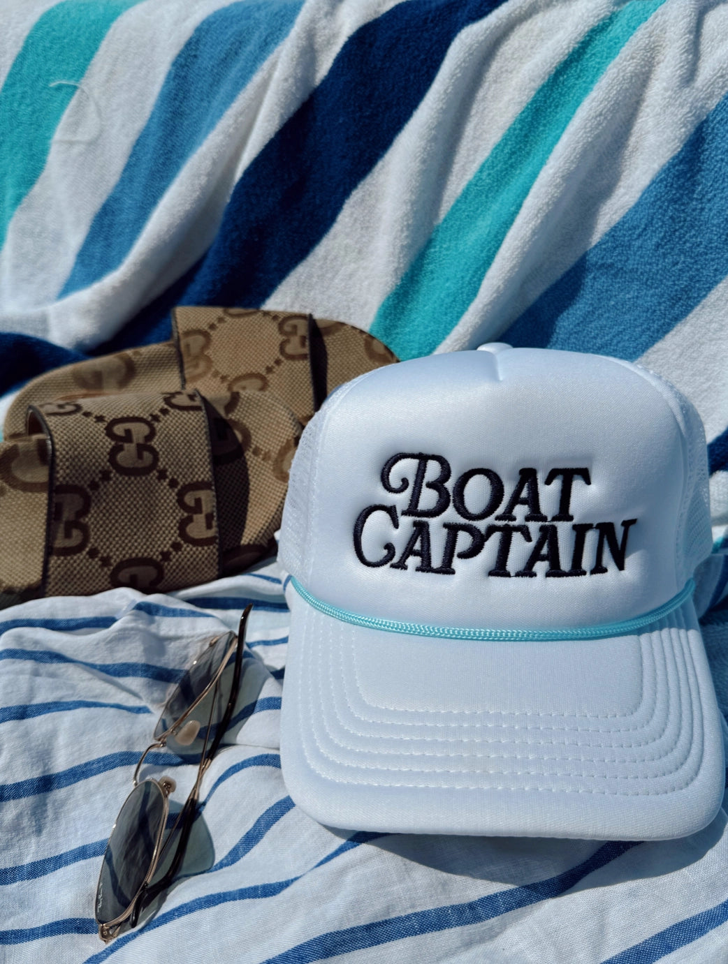 Boat Captain - White Foam Trucker Hat