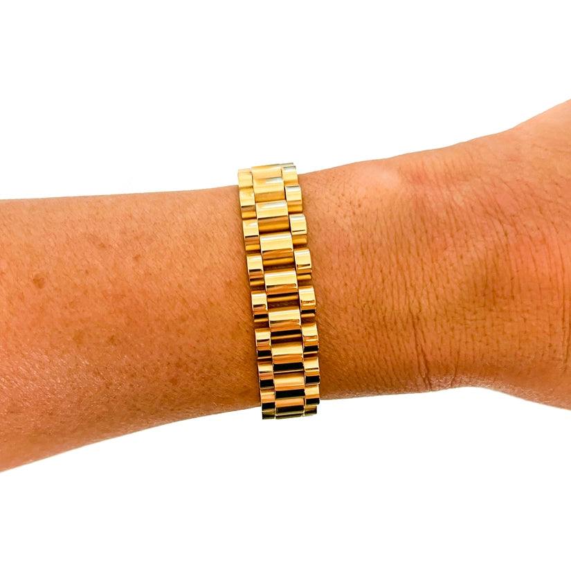 Gold Watch Band Bracelet
