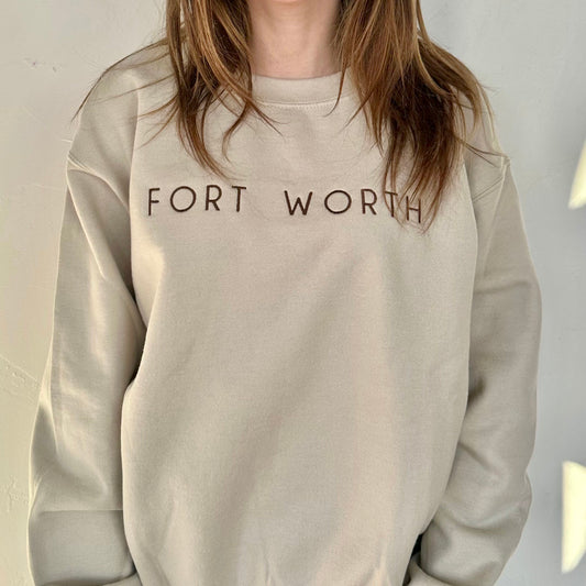 Fort Worth Embroidered Sweatshirt