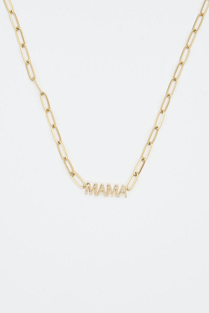 Mama Paperclip Necklace