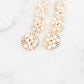 Sunburst Pearl Statement Stud Earrings