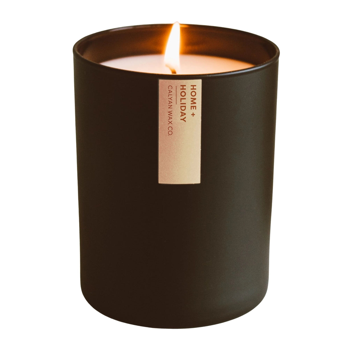 Black Glass Tumbler Candle